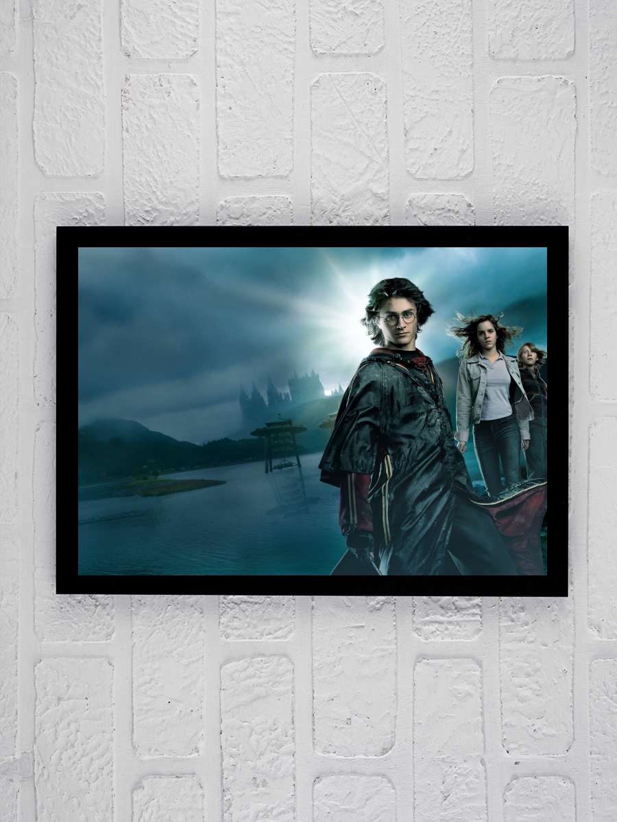 Harry Potter ve Ateş Kadehi - Harry Potter and the Goblet of Fire Film Tablo Siyah Çerçeveli Film Poster Afiş Tablo