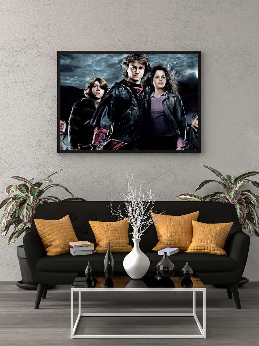 Harry Potter ve Ateş Kadehi - Harry Potter and the Goblet of Fire Film Tablo Siyah Çerçeveli Film Poster Afiş Tablo