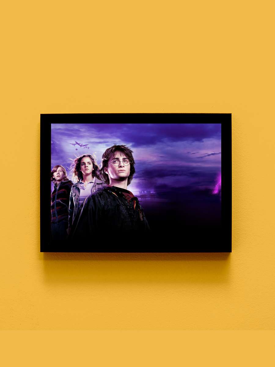 Harry Potter ve Ateş Kadehi - Harry Potter and the Goblet of Fire Film Tablo Siyah Çerçeveli Film Poster Afiş Tablo