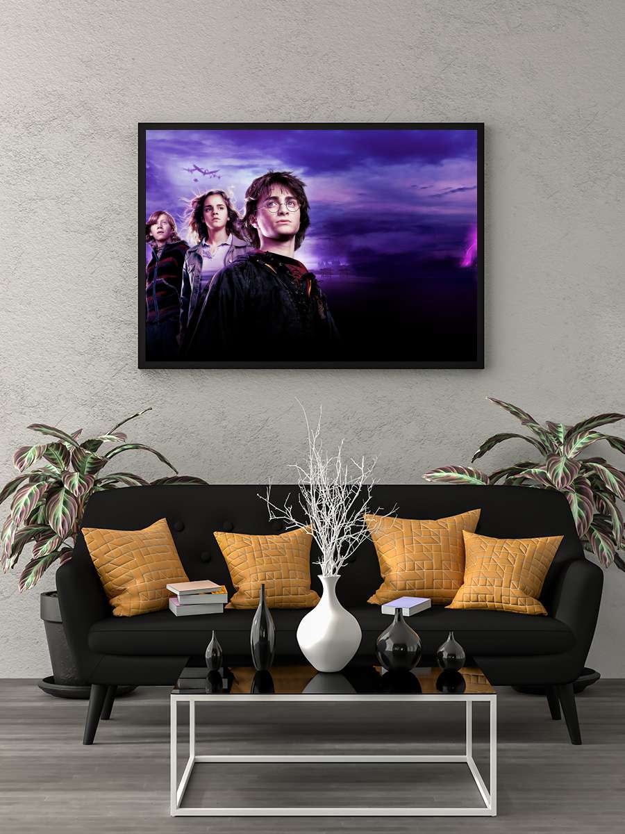 Harry Potter ve Ateş Kadehi - Harry Potter and the Goblet of Fire Film Tablo Siyah Çerçeveli Film Poster Afiş Tablo