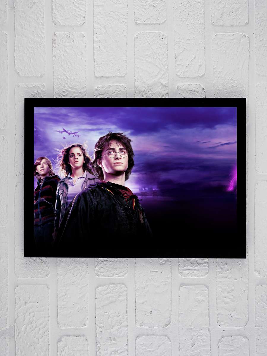 Harry Potter ve Ateş Kadehi - Harry Potter and the Goblet of Fire Film Tablo Siyah Çerçeveli Film Poster Afiş Tablo