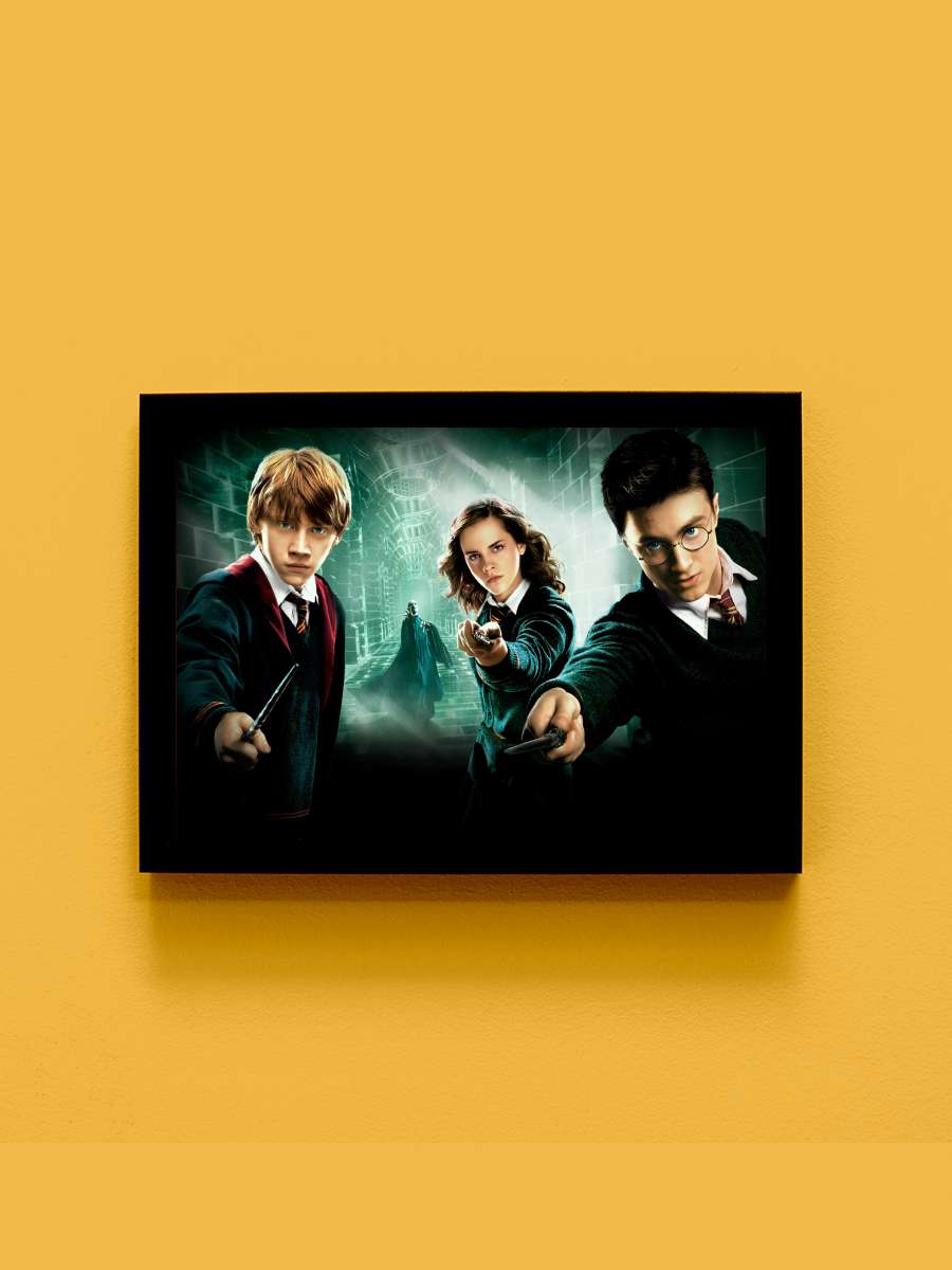 Harry Potter ve Zümrüdüanka Yoldaşlığı - Harry Potter and the Order of the Phoenix Film Tablo Siyah Çerçeveli Film Poster Afiş Tablo