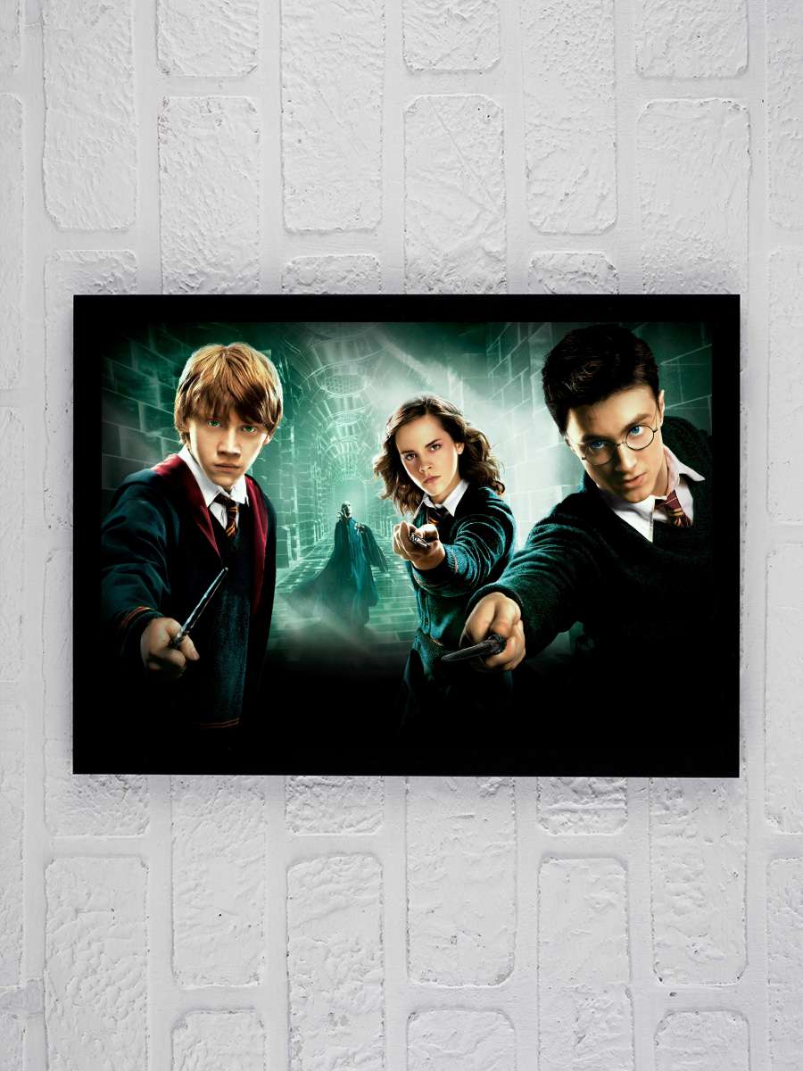 Harry Potter ve Zümrüdüanka Yoldaşlığı - Harry Potter and the Order of the Phoenix Film Tablo Siyah Çerçeveli Film Poster Afiş Tablo