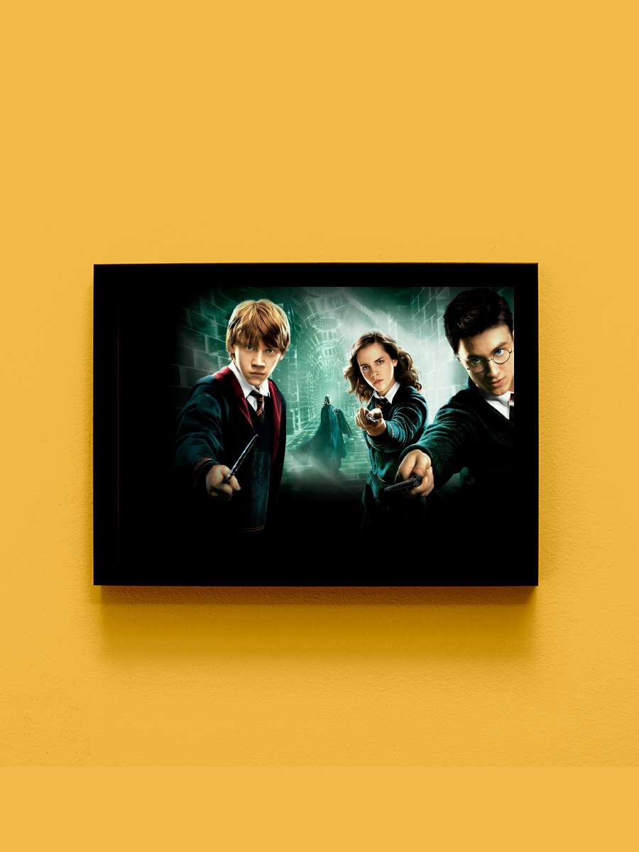 Harry Potter ve Zümrüdüanka Yoldaşlığı - Harry Potter and the Order of the Phoenix Film Tablo Siyah Çerçeveli Film Poster Afiş Tablo