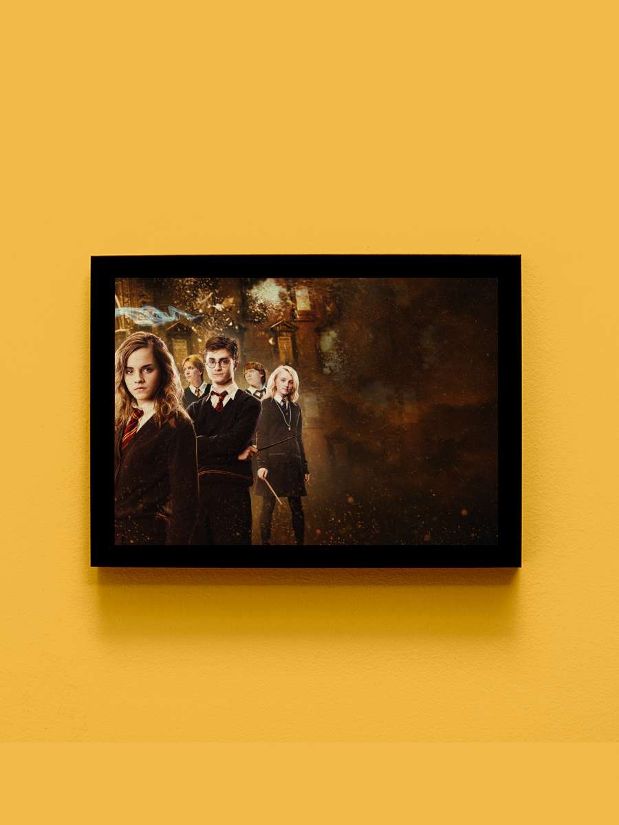 Harry Potter ve Zümrüdüanka Yoldaşlığı - Harry Potter and the Order of the Phoenix Film Tablo Siyah Çerçeveli Film Poster Afiş Tablo