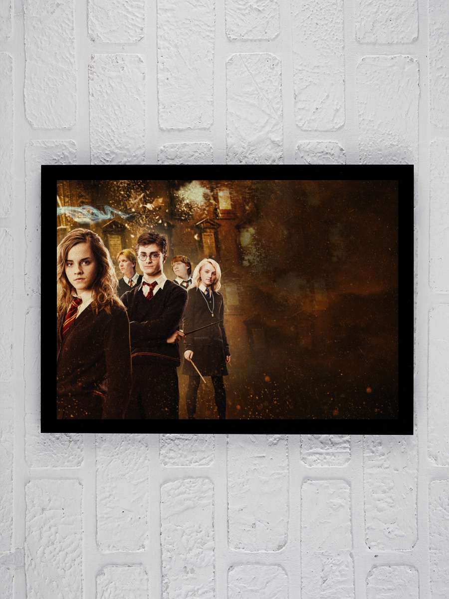 Harry Potter ve Zümrüdüanka Yoldaşlığı - Harry Potter and the Order of the Phoenix Film Tablo Siyah Çerçeveli Film Poster Afiş Tablo