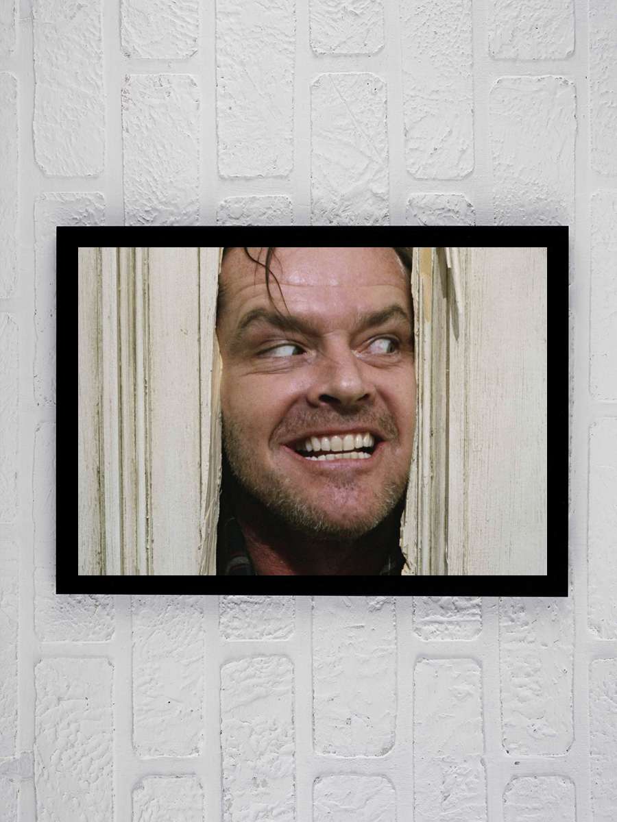 Cinnet - The Shining Film Tablo Siyah Çerçeveli Film Poster Afiş Tablo