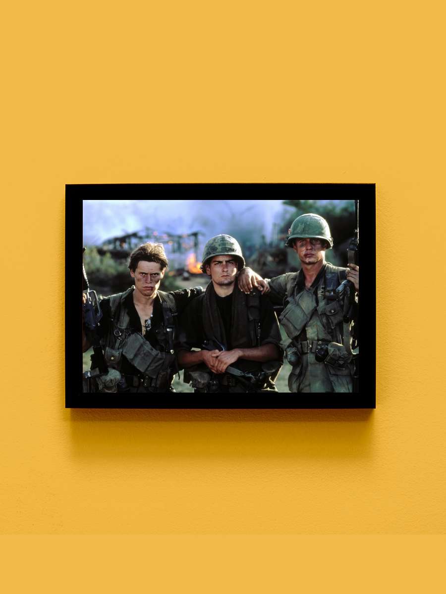 Müfreze - Platoon Film Tablo Siyah Çerçeveli Film Poster Afiş Tablo