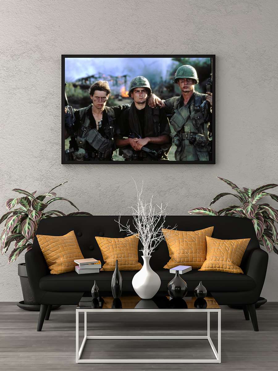 Müfreze - Platoon Film Tablo Siyah Çerçeveli Film Poster Afiş Tablo