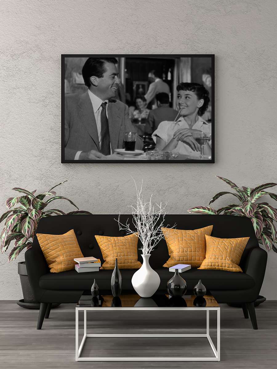 Roma Tatili - Roman Holiday Film Tablo Siyah Çerçeveli Film Poster Afiş Tablo