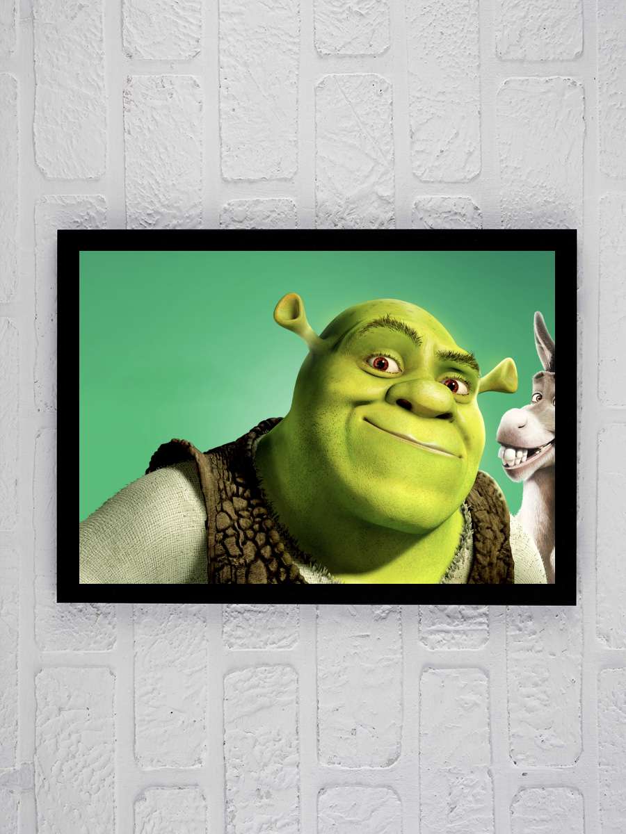 Şrek - Shrek Film Tablo Siyah Çerçeveli Film Poster Afiş Tablo