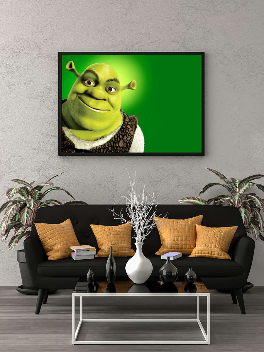 Şrek - Shrek Film Tablo Siyah Çerçeveli Film Poster Afiş Tablo