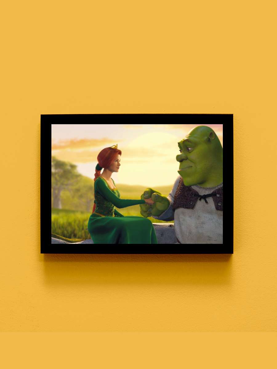 Şrek - Shrek Film Tablo Siyah Çerçeveli Film Poster Afiş Tablo