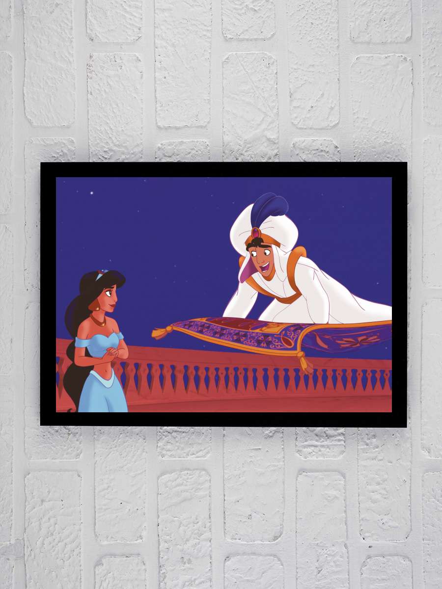 Alaaddin - Aladdin Film Tablo Siyah Çerçeveli Film Poster Afiş Tablo