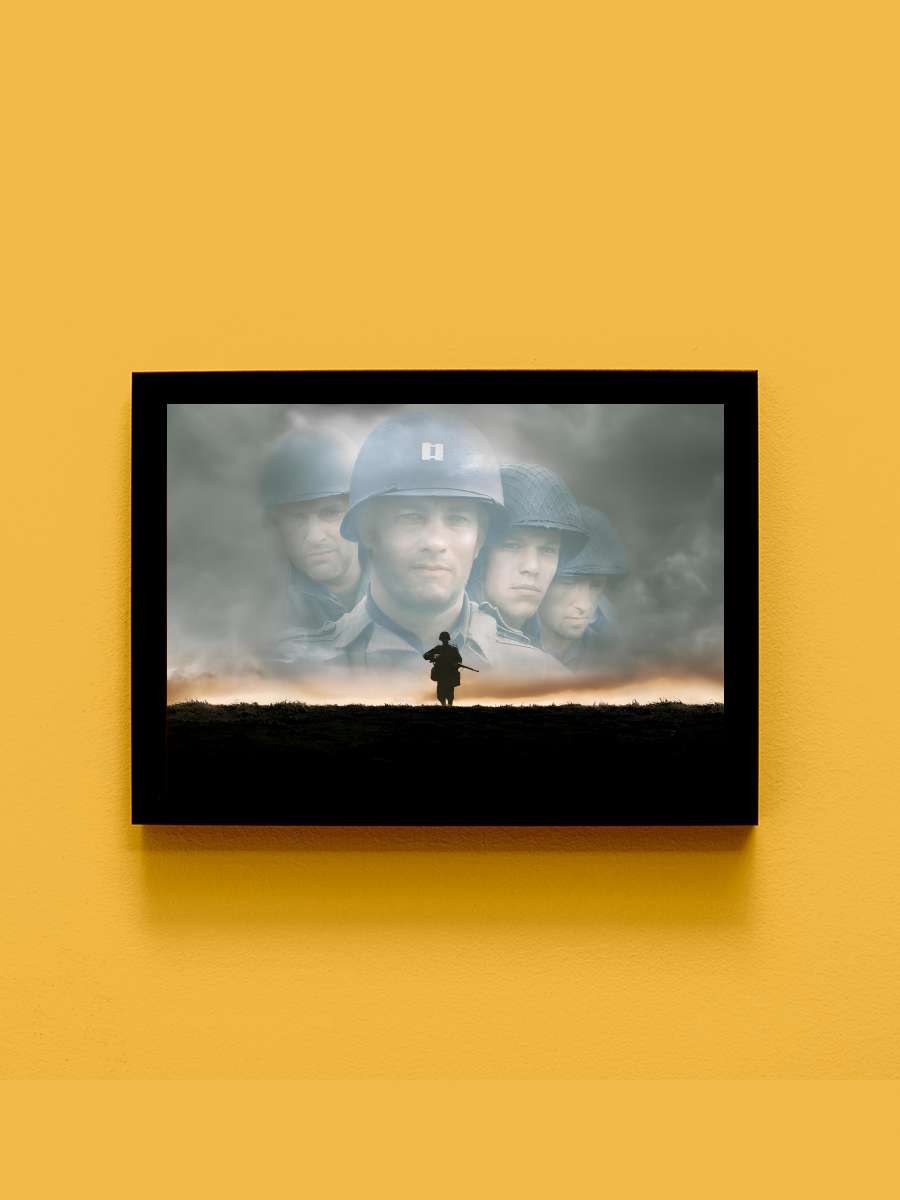 Er Ryan'ı Kurtarmak - Saving Private Ryan Film Tablo Siyah Çerçeveli Film Poster Afiş Tablo