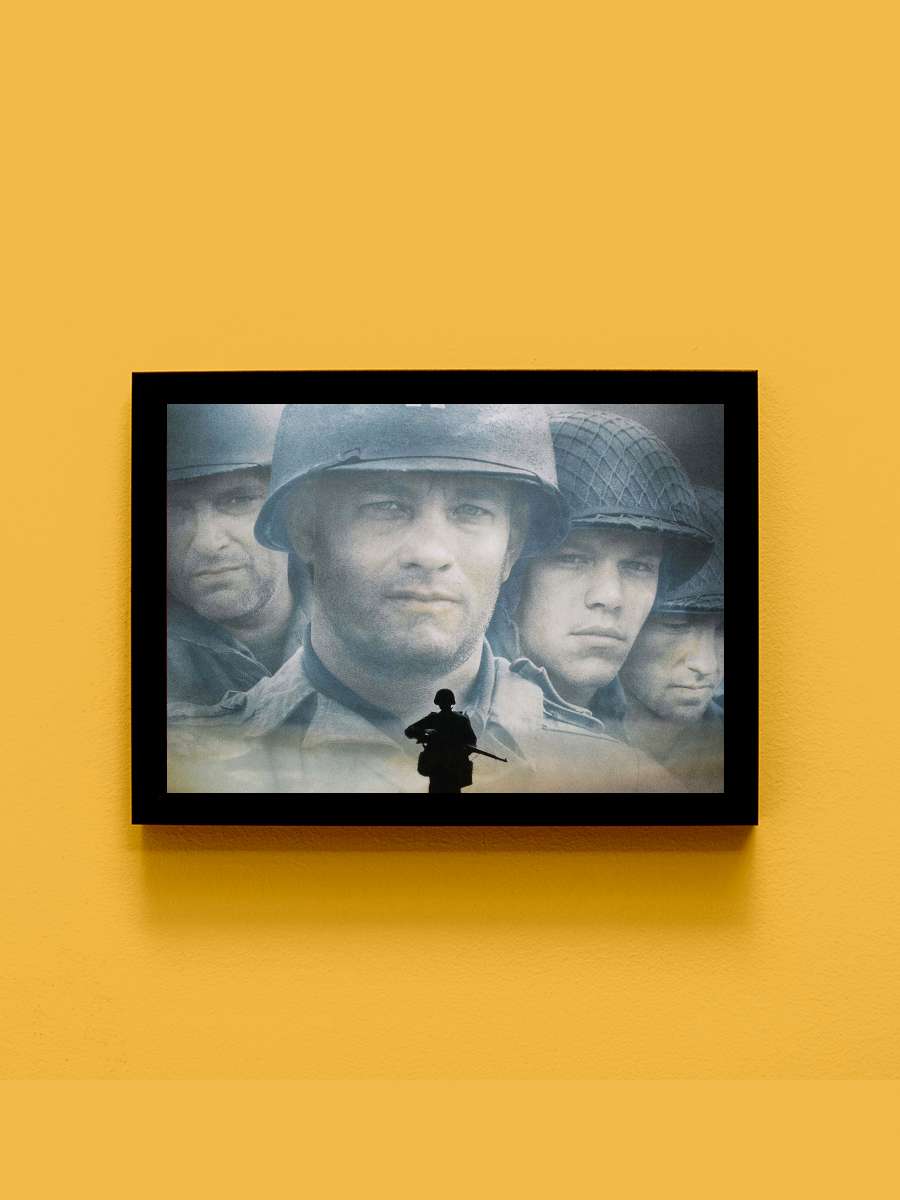 Er Ryan'ı Kurtarmak - Saving Private Ryan Film Tablo Siyah Çerçeveli Film Poster Afiş Tablo