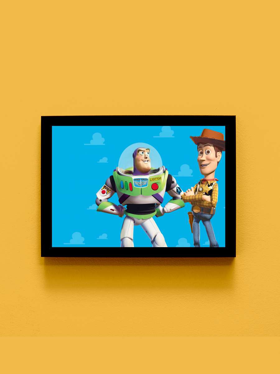 Oyuncak Hikayesi - Toy Story Film Tablo Siyah Çerçeveli Film Poster Afiş Tablo