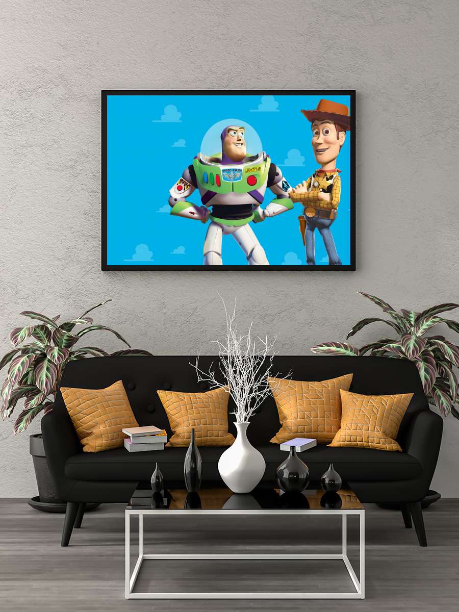 Oyuncak Hikayesi - Toy Story Film Tablo Siyah Çerçeveli Film Poster Afiş Tablo