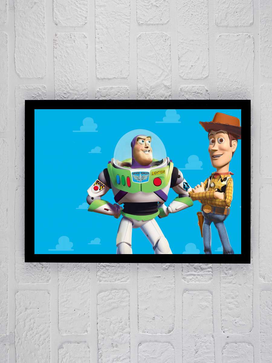 Oyuncak Hikayesi - Toy Story Film Tablo Siyah Çerçeveli Film Poster Afiş Tablo