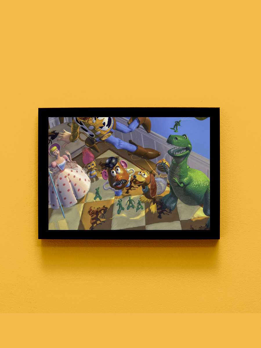 Oyuncak Hikayesi - Toy Story Film Tablo Siyah Çerçeveli Film Poster Afiş Tablo