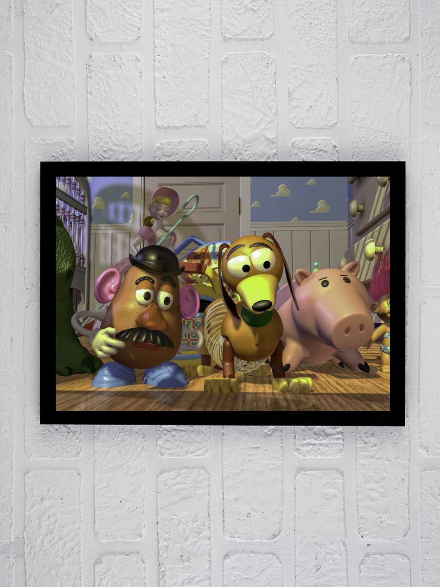 Oyuncak Hikayesi - Toy Story Film Tablo Siyah Çerçeveli Film Poster Afiş Tablo