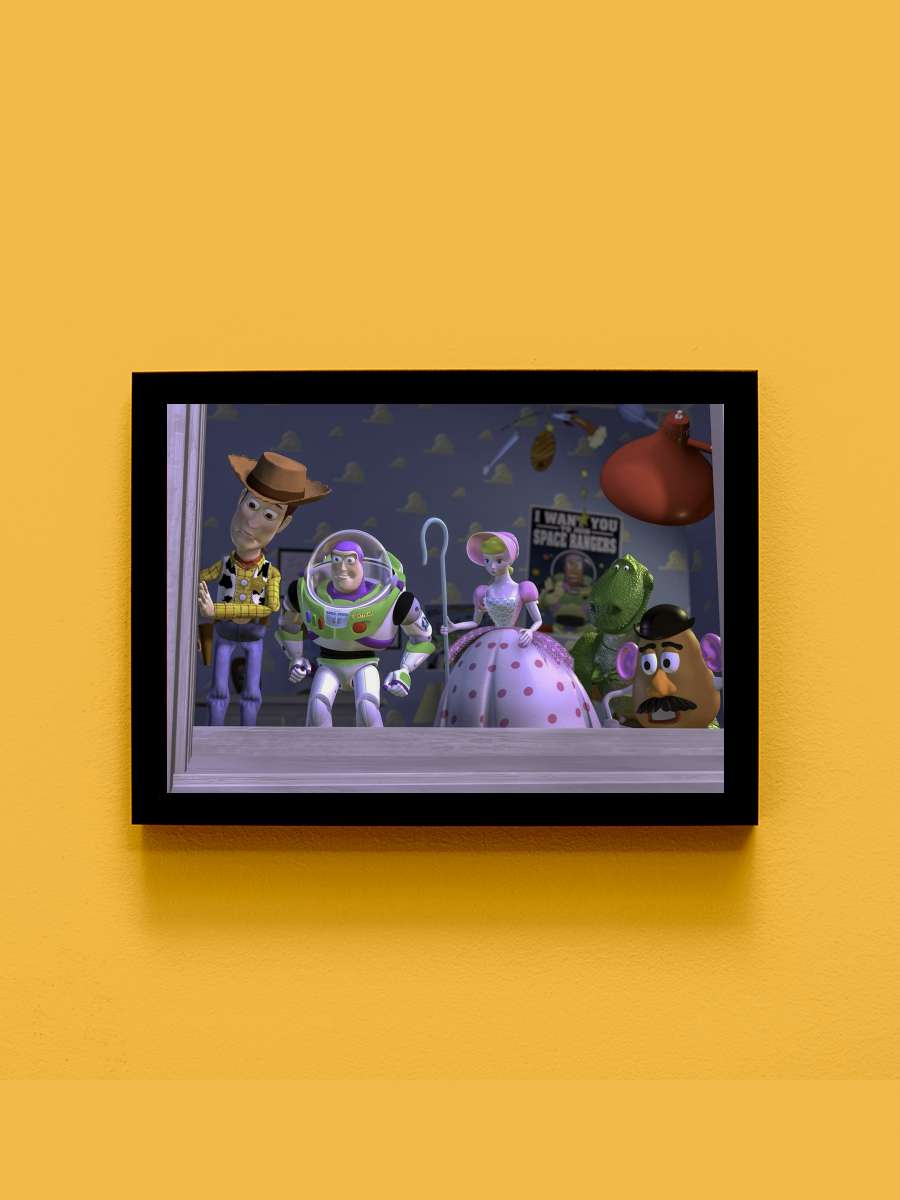 Oyuncak Hikayesi - Toy Story Film Tablo Siyah Çerçeveli Film Poster Afiş Tablo