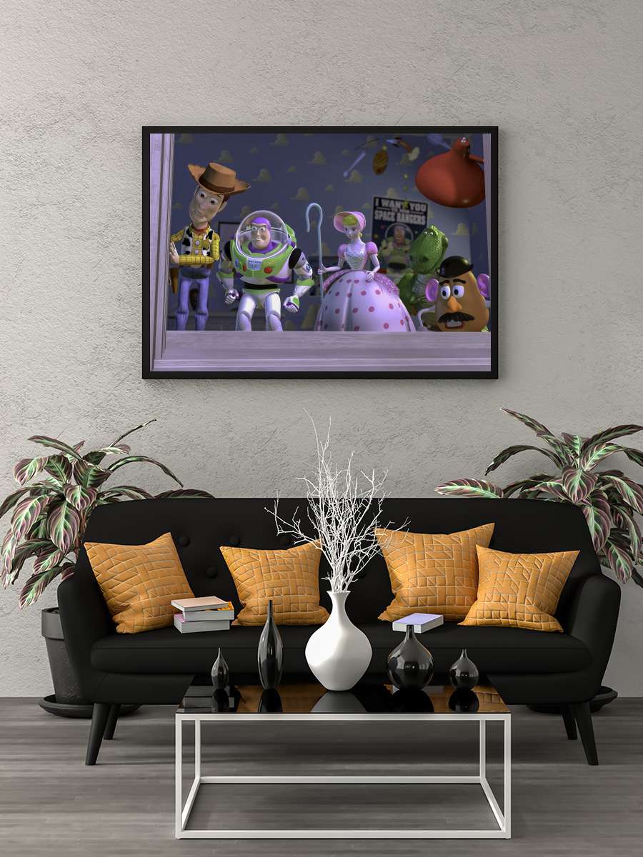 Oyuncak Hikayesi - Toy Story Film Tablo Siyah Çerçeveli Film Poster Afiş Tablo