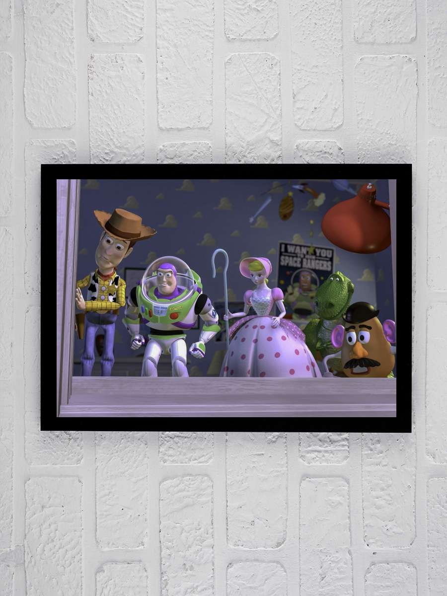 Oyuncak Hikayesi - Toy Story Film Tablo Siyah Çerçeveli Film Poster Afiş Tablo