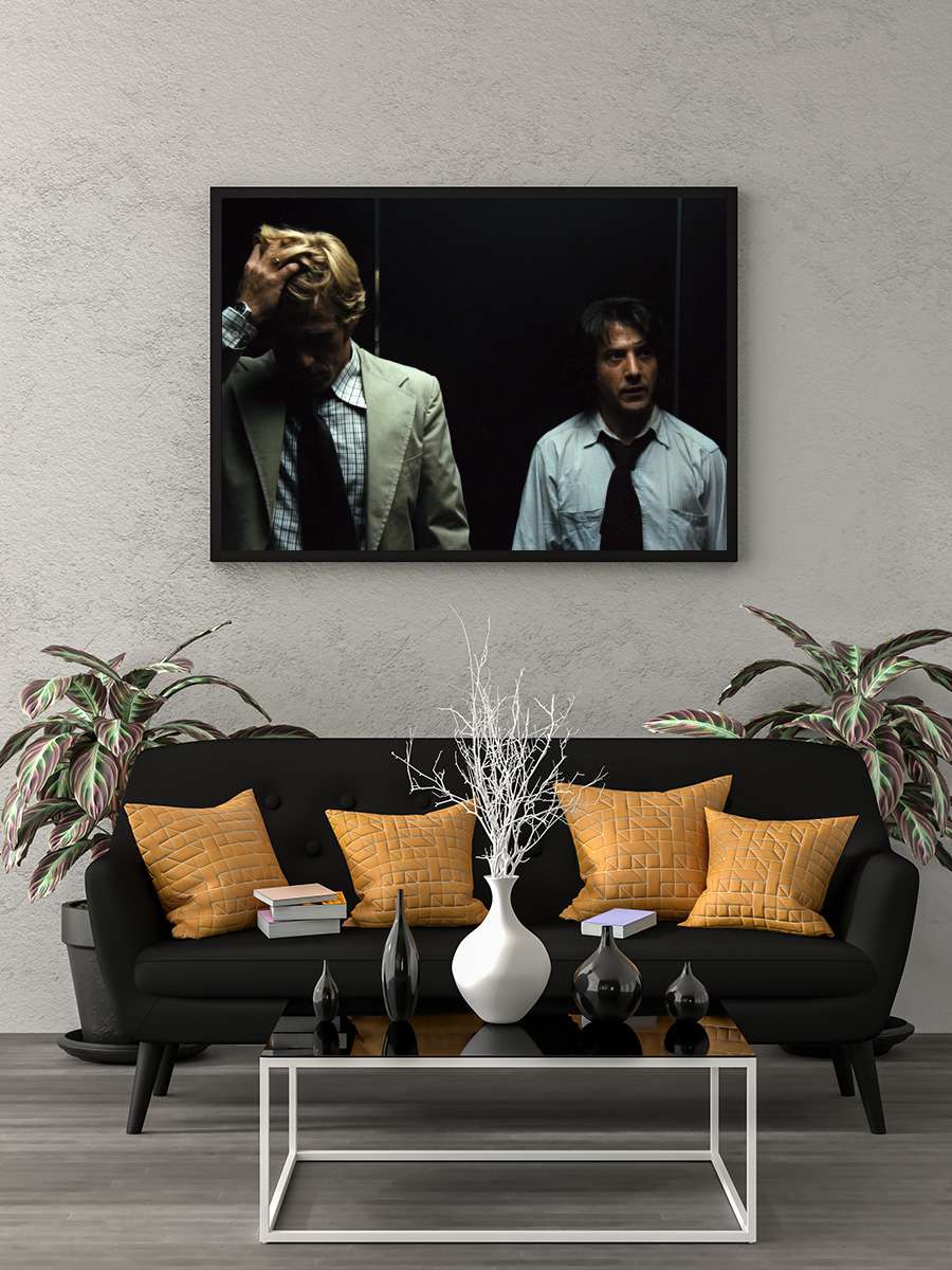 Başkanın Bütün Adamları - All the President's Men Film Tablo Siyah Çerçeveli Film Poster Afiş Tablo