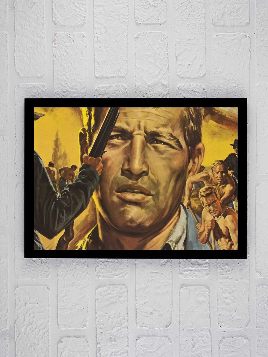 Parmaklıklar Arasında - Cool Hand Luke Film Tablo Siyah Çerçeveli Film Poster Afiş Tablo