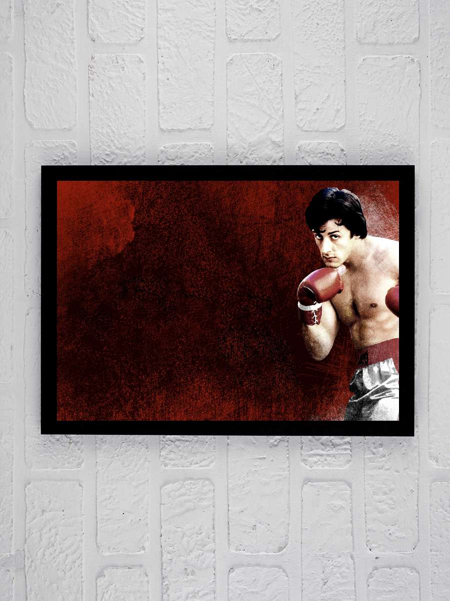 Rocky Film Tablo Siyah Çerçeveli Film Poster Afiş Tablo