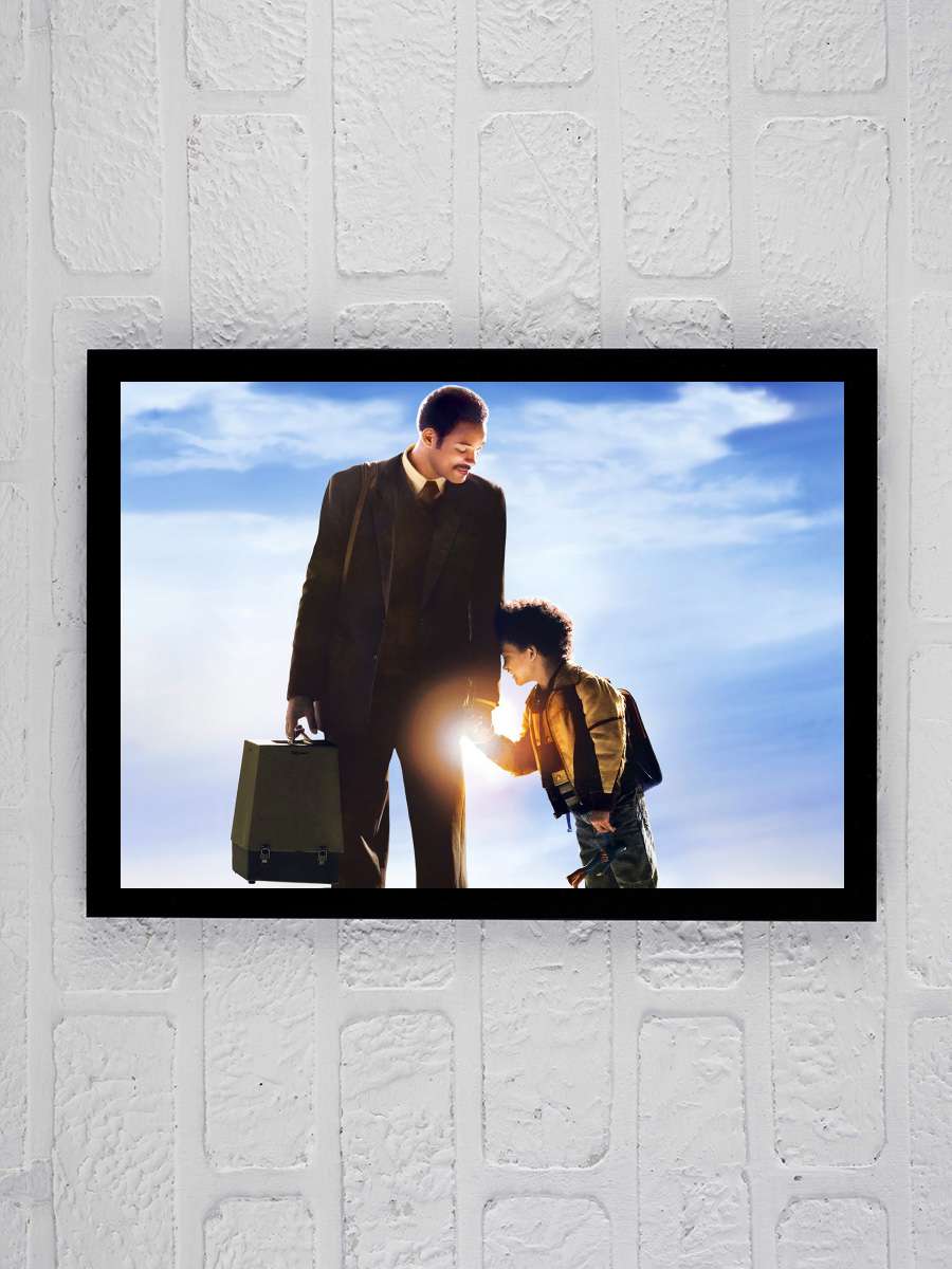 Umudunu Kaybetme - The Pursuit of Happyness Film Tablo Siyah Çerçeveli Film Poster Afiş Tablo