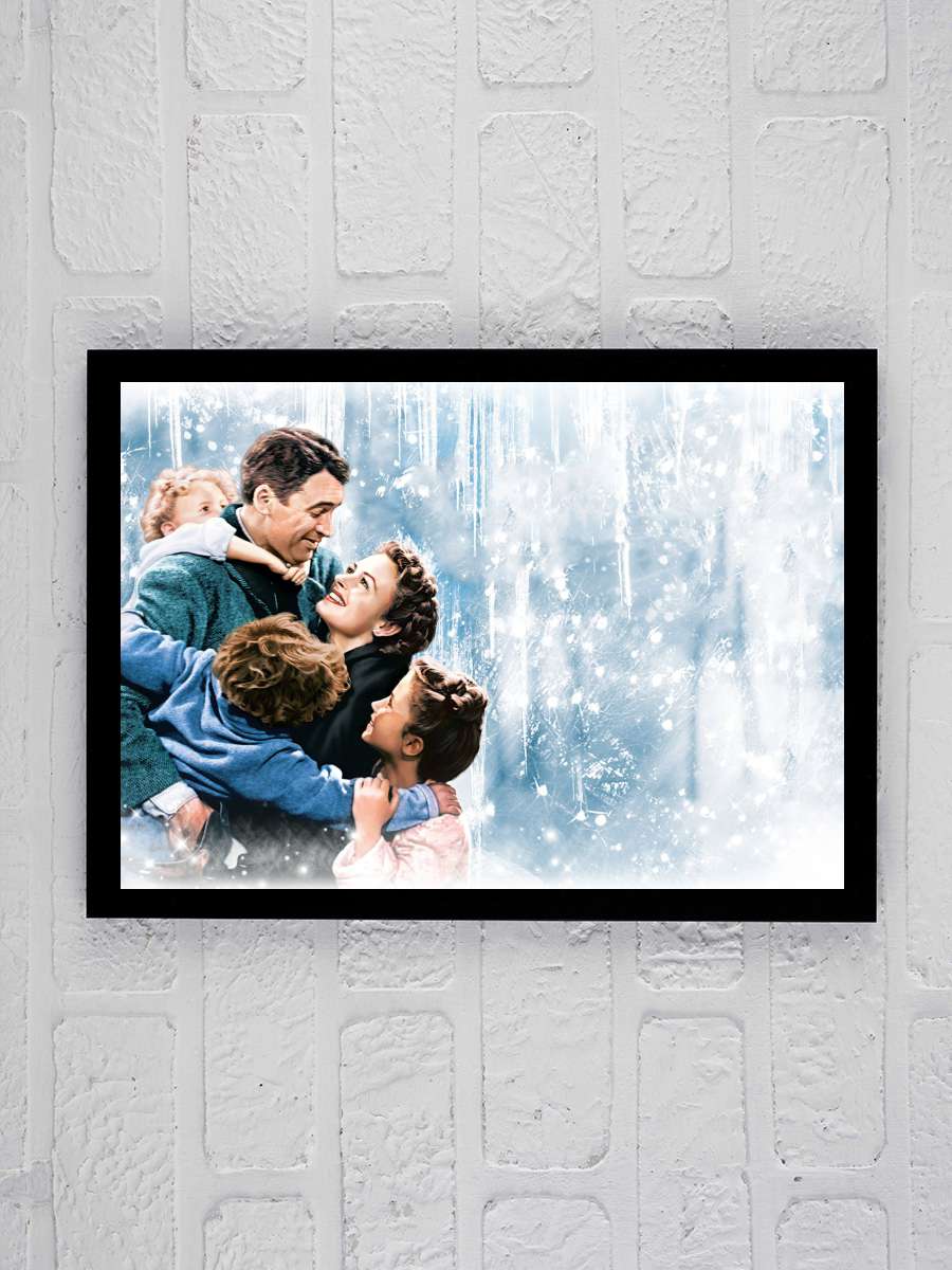 Şahane Hayat - It's a Wonderful Life Film Tablo Siyah Çerçeveli Film Poster Afiş Tablo