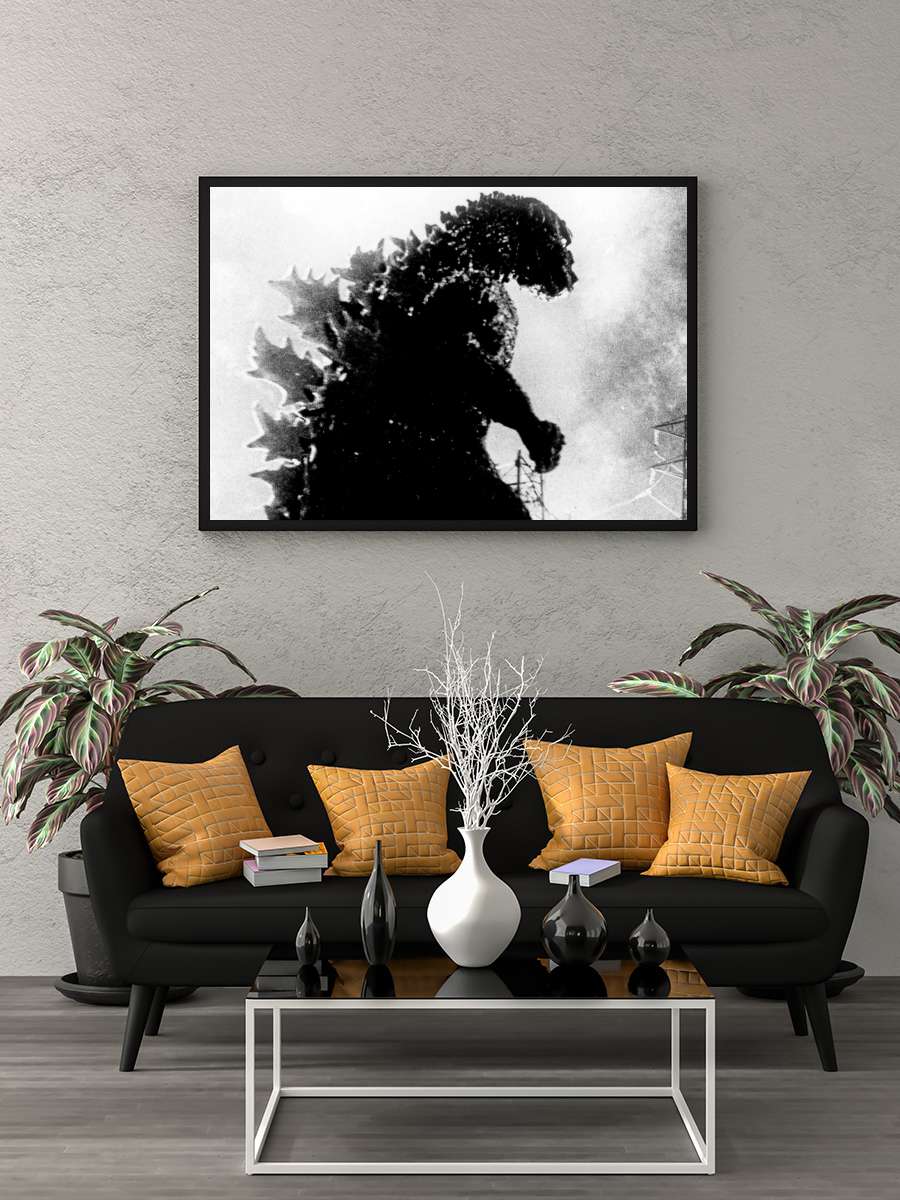 Godzilla - ゴジラ Film Tablo Siyah Çerçeveli Film Poster Afiş Tablo