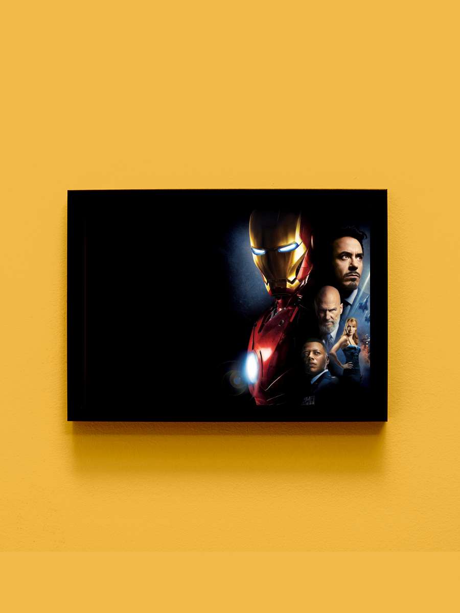 Iron Man Film Tablo Siyah Çerçeveli Film Poster Afiş Tablo