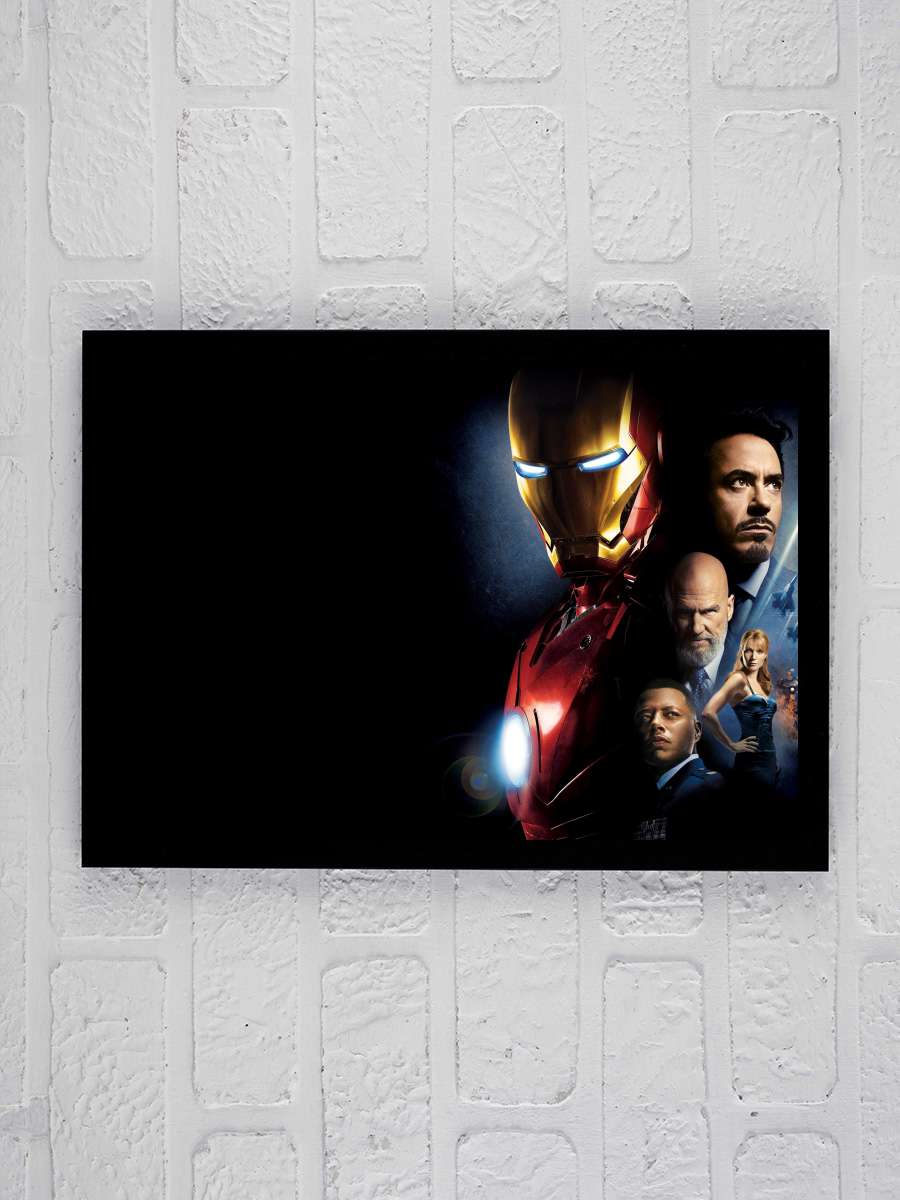 Iron Man Film Tablo Siyah Çerçeveli Film Poster Afiş Tablo