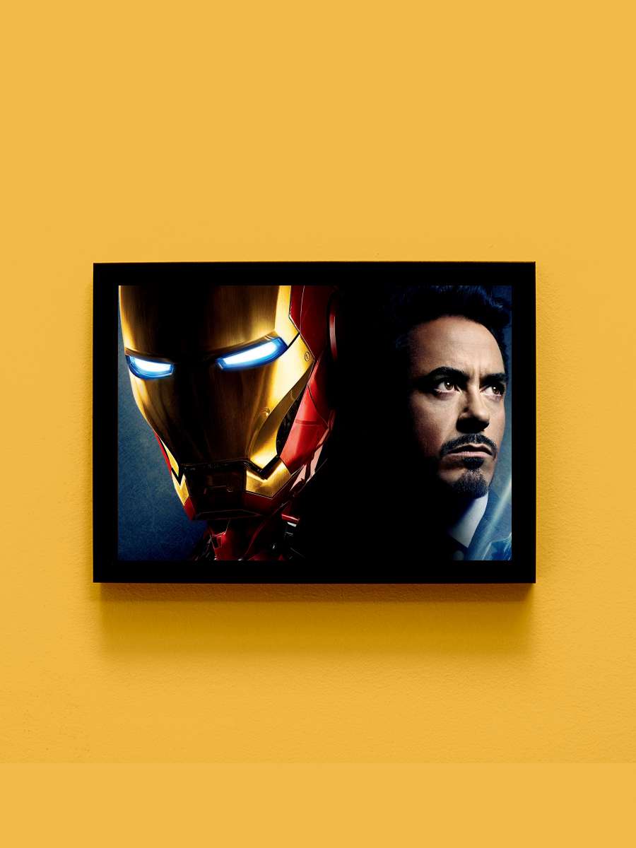 Iron Man Film Tablo Siyah Çerçeveli Film Poster Afiş Tablo