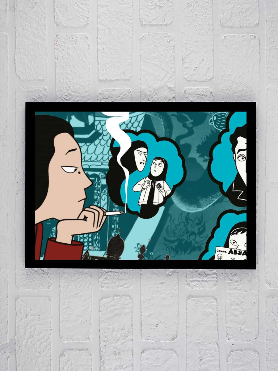 Persepolis Film Tablo Siyah Çerçeveli Film Poster Afiş Tablo