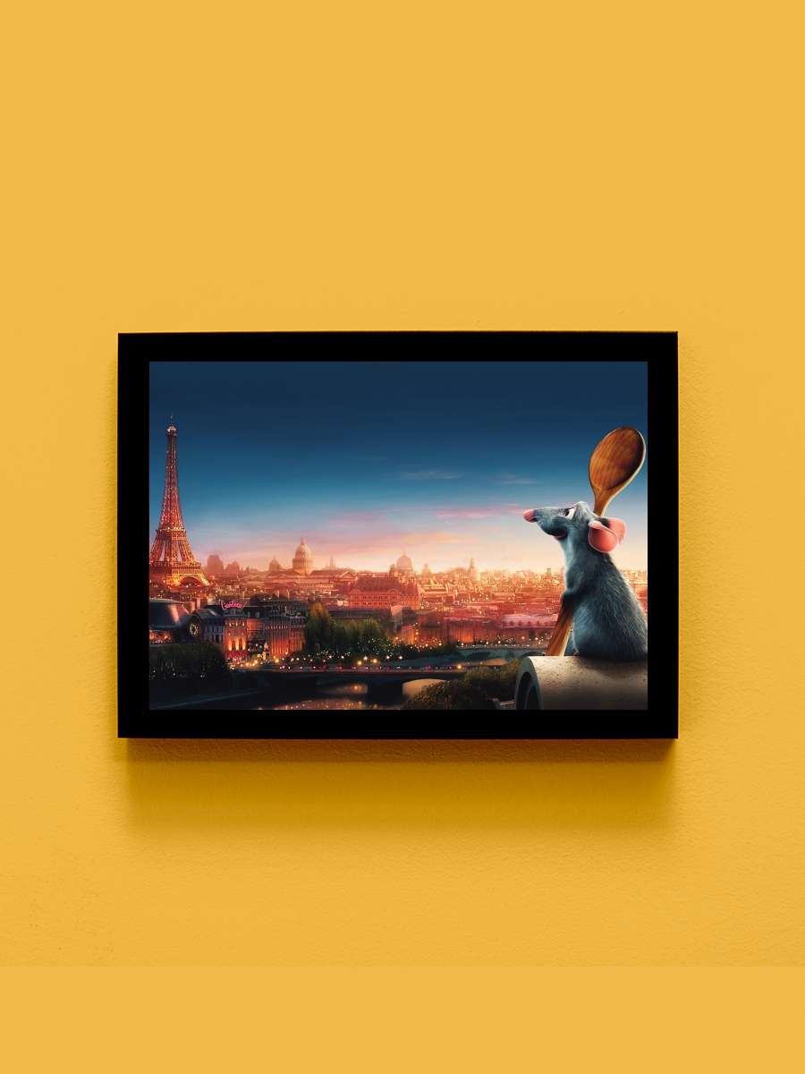 Ratatuy - Ratatouille Film Tablo Siyah Çerçeveli Film Poster Afiş Tablo