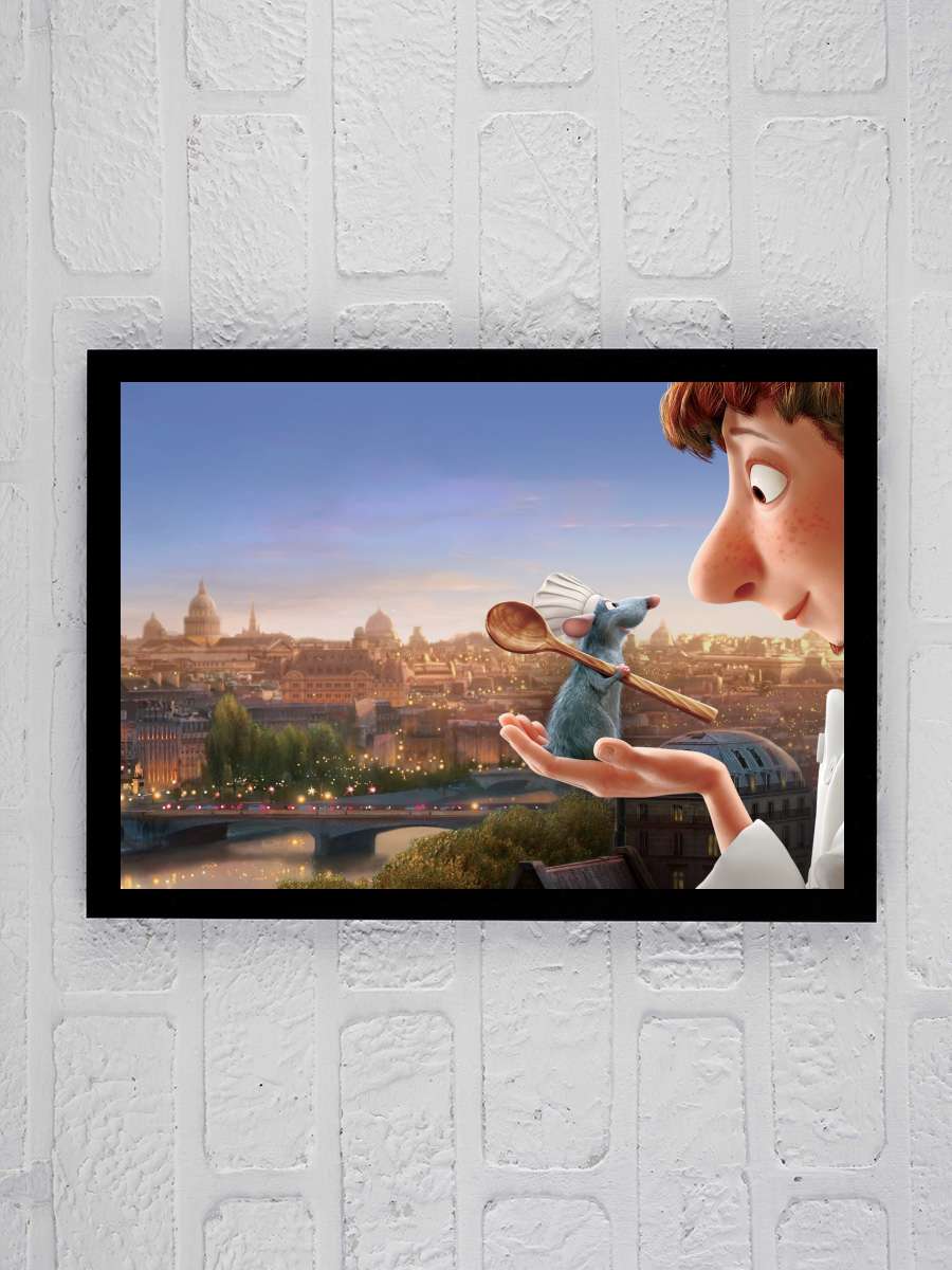 Ratatuy - Ratatouille Film Tablo Siyah Çerçeveli Film Poster Afiş Tablo