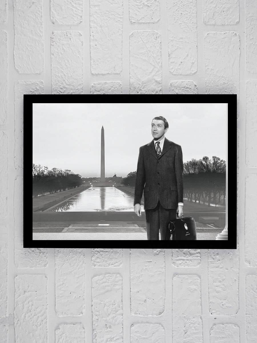 Bay Smith Vaşington'a Gidiyor - Mr. Smith Goes to Washington Film Tablo Siyah Çerçeveli Film Poster Afiş Tablo