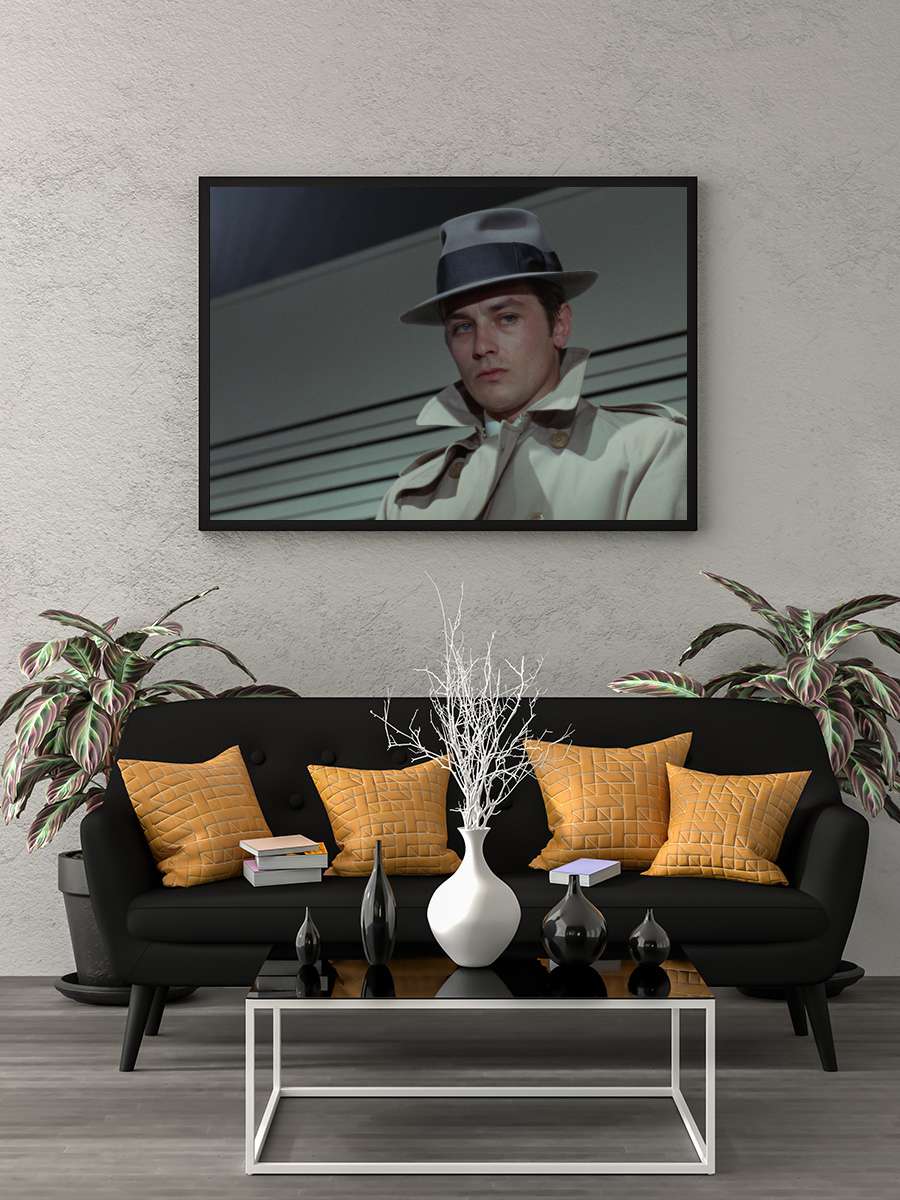 Kiralık Katil - Le Samouraï Film Tablo Siyah Çerçeveli Film Poster Afiş Tablo