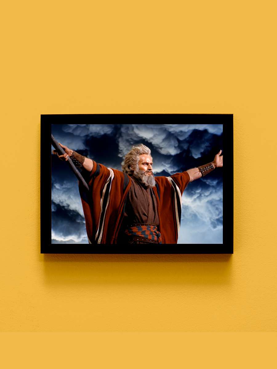 On Emir - The Ten Commandments Film Tablo Siyah Çerçeveli Film Poster Afiş Tablo