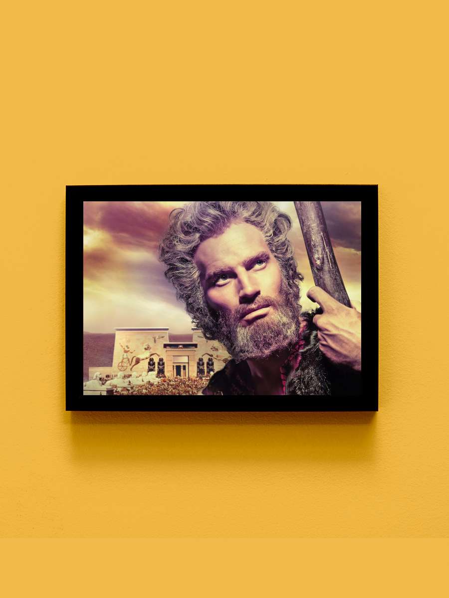 On Emir - The Ten Commandments Film Tablo Siyah Çerçeveli Film Poster Afiş Tablo