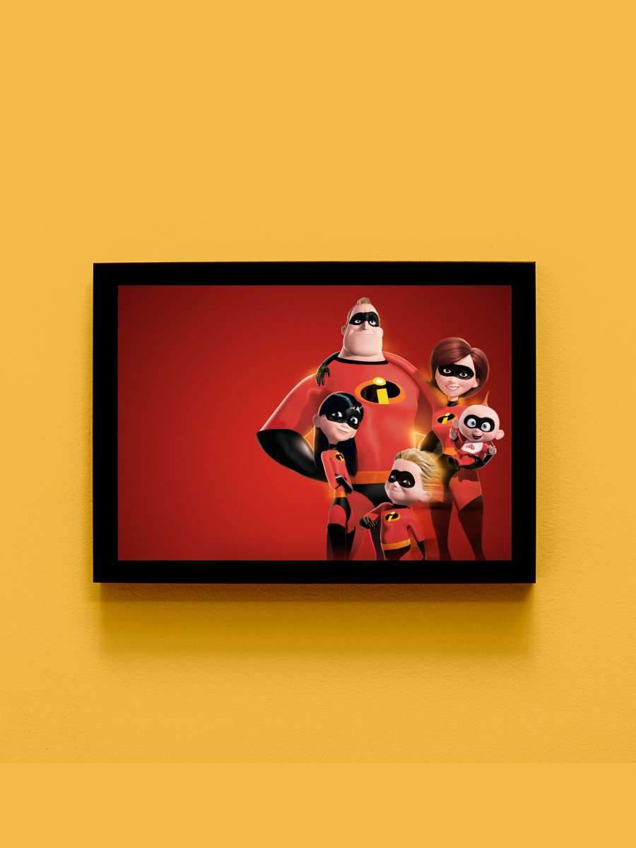 İnanılmaz Aile - The Incredibles Film Tablo Siyah Çerçeveli Film Poster Afiş Tablo