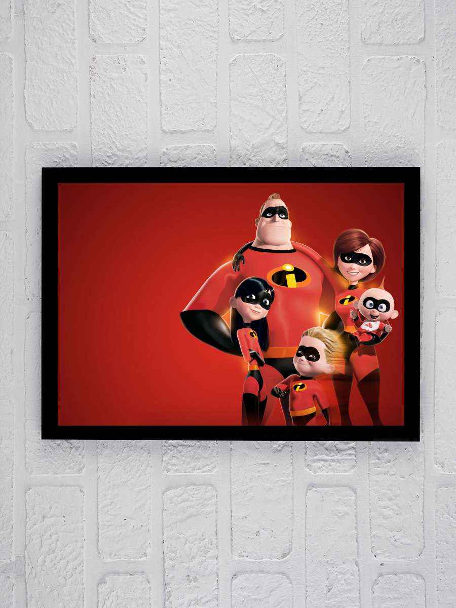 İnanılmaz Aile - The Incredibles Film Tablo Siyah Çerçeveli Film Poster Afiş Tablo