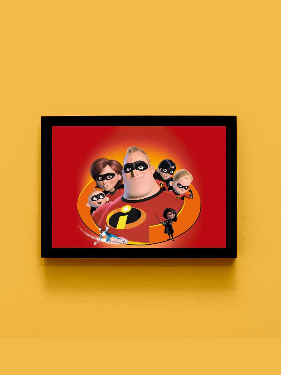 İnanılmaz Aile - The Incredibles Film Tablo Siyah Çerçeveli Film Poster Afiş Tablo