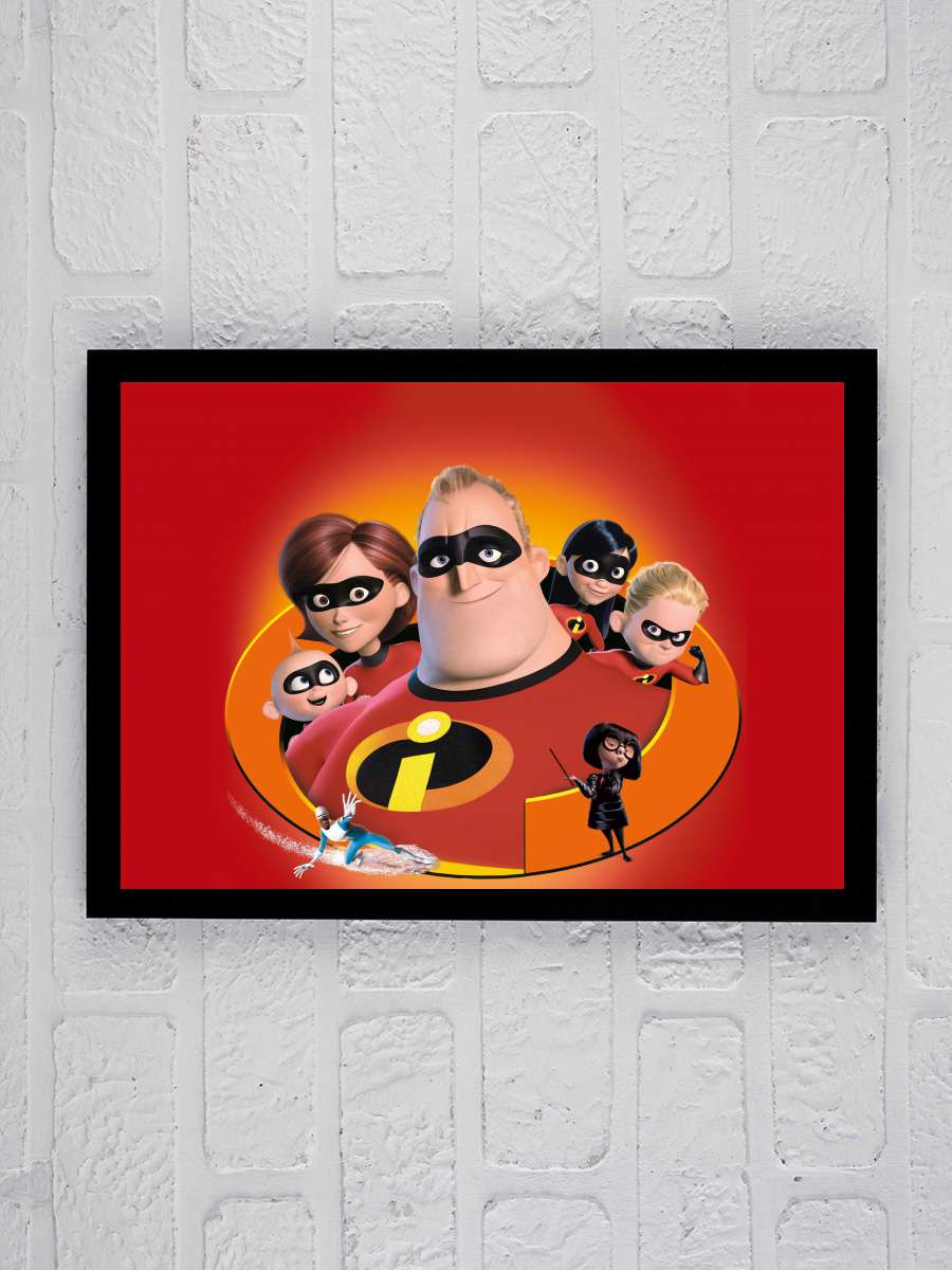 İnanılmaz Aile - The Incredibles Film Tablo Siyah Çerçeveli Film Poster Afiş Tablo