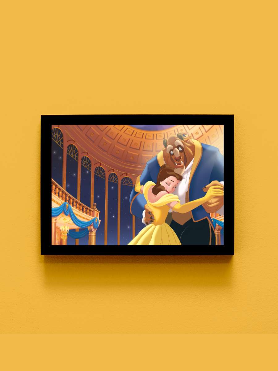 Güzel ve Çirkin - Beauty and the Beast Film Tablo Siyah Çerçeveli Film Poster Afiş Tablo