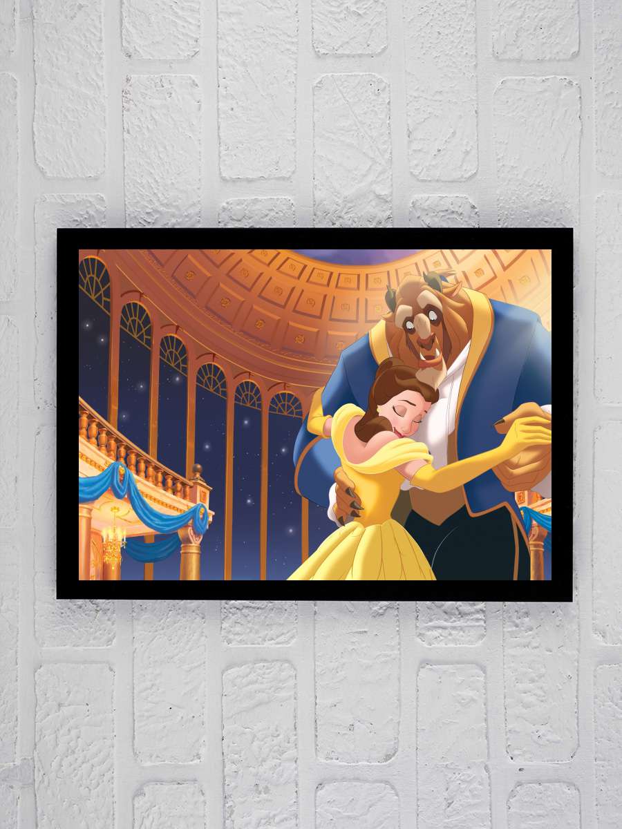 Güzel ve Çirkin - Beauty and the Beast Film Tablo Siyah Çerçeveli Film Poster Afiş Tablo